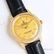 Swiss Copy Rolex Explorer 124270 Yellow Gold Diamond Leather Strap Watches (5)_th.jpg